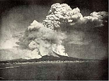 Vesuvius erupting