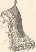 Native woman's head-dress